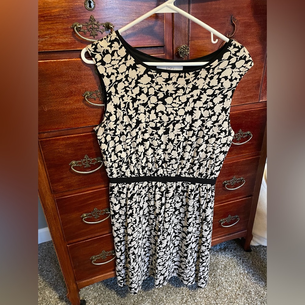 Black and white dress